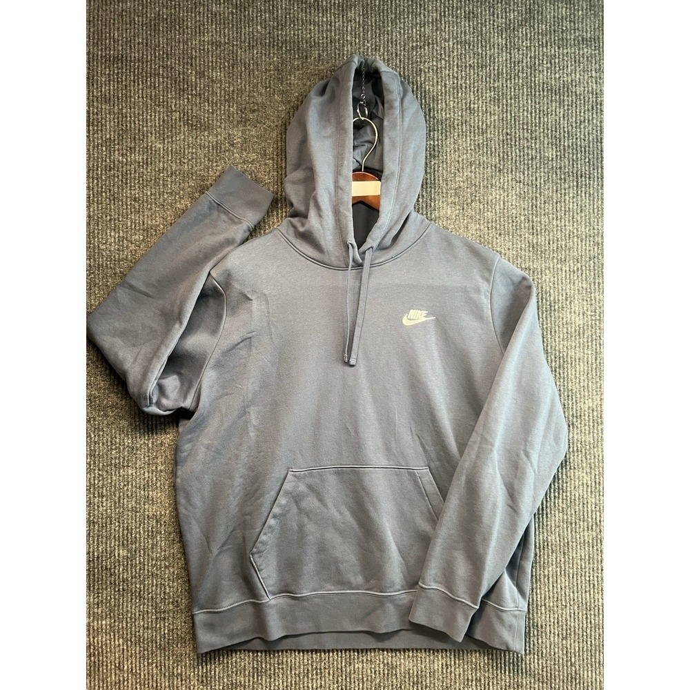 Nike Women's Plain Blue Hoodie Small Swoosh Size XL Athleisure Activewear